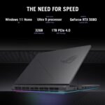 ASUS ROG Strix G16 (2026) Gaming Laptop, 16” ROG Nebula HDR 2.5K 240Hz/3ms, Intel Core Ultra 9 290HX Plus, NVIDIA GeForce RTX 5080, 32GB DDR5, 1TB PCIe Gen4 SSD, Wi-Fi 7, Win11 Home, G615LW-AB96 - Image 2