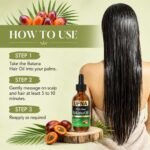 Batana Oil Hair Growth Serum -Traditional Honduran Formula for Thinner Hair, Thicker & Fuller Looking – Intensive Scalp & Root Nourishment – Non-Greasy-Enhances Thickness for Men & Women-60ml - Image 5