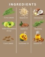 Hair Growth Oil, Anti Frizz, Rosemary, Amla, For Dry Hair, 6.76 oz - Image 2