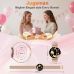 Jugeman Smart Watches for Women, Womens Watch for Daily Wear with Step Heart Rate Sleep Tracking, IP68 Waterproof Lightweight Wrist Smartwatch for Work Travel Fitness, Gifts for Women (Rose Gold) - Image 8
