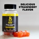 The Beard Club Biotin Beard Growth Vitamin Gummies - Hair Supplement for Men - Vitamins B12, E, & C to Support a Thicker Fuller Looking Facial Hair - Strawberry Gummy - Image 6