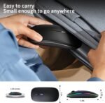 KANMABPC Wireless Bluetooth Mouse, Silent Dual Mode Mouse(Black) - Image 6