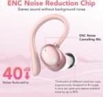 Bluetooth Headphones Wireless Earbuds 72hrs Playtime Wireless Charging Case Digital Display, Ear Buds with Earhook, Deep Bass 2.0, IPX7 Waterproof Over-Ear Earbuds for Android iOS Workout - Image 4
