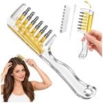 Scalp Oil Applicator Comb, Hair Serum Dispenser with Roller Ball