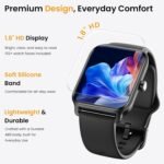 Fitpolo Smart Watches for Men Android & iPhone, Alexa Built-in [1.8" HD Screen] IP68 Waterproof Fitness Watch with Bluetooth Call (Answer/Make), Heart Rate/Sleep/SpO2 Monitor, 105+ Sports Tracker - Image 2