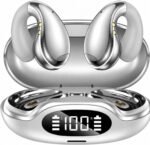 Ultra Open Ear Earbuds, Wireless Clip On Headphones with Open-Ear Comfort