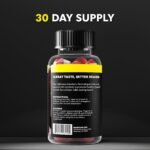The Beard Club Biotin Beard Growth Vitamin Gummies - Hair Supplement for Men - Vitamins B12, E, & C to Support a Thicker Fuller Looking Facial Hair - Strawberry Gummy - Image 7