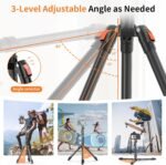 XXZU 75" Camera Tripod,Aluminum Tripod for Camera Phone/Monopod with Remote - Image 2