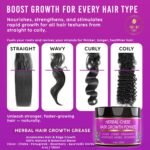MAKOF BEAUTY Chebe Hair Growth Grease - Herbal Pomade with Clove, Fenugreek, Rosemary, Moringa & Ayurvedics Herbs for Hair Loss, Edges & Thinning Hair 4oz - Image 5