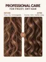 Moroccan Argan Hair Oil, Frizz Control for Damaged Hair Heat Protectant - Image 3