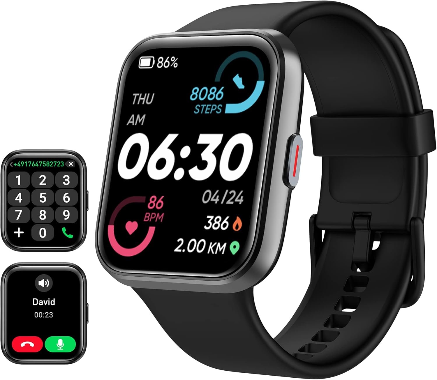 71pgc5y219L._AC_SL1500_.jpg Tensky Smart Watch for Men/Women Android/iPhone/Samsung, Alexa Built-in, 1.8" Touch Screen Fitness Tracker with Answer/Make Calls, 3ATM Waterproof Heart Rate/Sleep/SpO2 Monitor, 120+ Sport Modes - Image 1