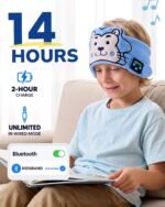 Kids Headphones Wireless, Toddler Headphones Sleep Mask for Travel - Image 7