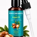 Moroccan Argan Hair Oil, Frizz Control for Damaged Hair Heat Protectant