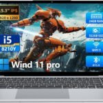 KUMNOSAL 2026 Laptop,15.3 Inch Laptop with i5-8210Y(Up to 3.6GHz), 24GB RAM 512GB SSD,FHD IPS 1200p,180°Open Portable Laptop, WiFi 5, UHD Graphics, Win 11 Pro Laptops for Business Light Gaming