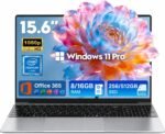 2026 Laptops Computer,15.6" Windows 11 Pro Laptop with Office 365 included,8GB RAM 256GB SSD,Intel Pentium Process,6H Battery,Mini HDMI,cam|Mic,Portable Thin Lap Top for College Student Business Work