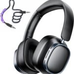 Active Noise Cancelling Headphones,78H Wireless Bluetooth Headphones,Black