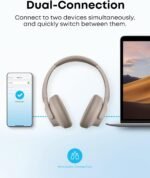 Soundcore by Anker Q20i Hybrid Active Noise Cancelling Headphones, Taupe - Image 7
