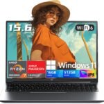 2026 AMD Gaming Laptop with AMD Ryzen 7 5700U Processor(8C/16T, Up to 4.3GHz), 16GB RAM 512GB NVMe SSD Laptop, Radeon™ Graphics, 15.6" Display Laptop Computer, Backlit KB, WiFi 6, HDMI, Type-C