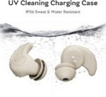 OHAYO A10 Sleep Earbuds Bluetooth 6.0 Noise Isolation Headphones for Side Sleepers No Touch Control Tiny Sleeping Ear Buds, White Noise APP（Gray） - Image 6