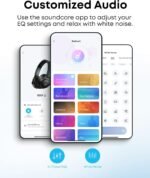 Soundcore by Anker Q20i Hybrid Active Noise Cancelling Headphones, Taupe - Image 4