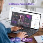 Gaming Laptop i5, 16 inch Laptop Computer Up to 3.60GHz, 2026 Laptop Computers with 16GB RAM 512GB SSD, FHD 1920x1200, 180° Angle Open, Backlit Keyboard, HDMI, Lap top for Student Business Work - Image 4