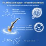 5% Minoxidil Spray for Men & Women - Hair Growth Serum & Hair Regrowth Treatment | 12-Month Supply 8-Pack (28 fl oz) | for Hair Loss & beard growth - Image 3