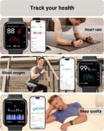 Tensky Smart Watch for Men/Women Android/iPhone/Samsung, Alexa Built-in, 1.8" Touch Screen Fitness Tracker with Answer/Make Calls, 3ATM Waterproof Heart Rate/Sleep/SpO2 Monitor, 120+ Sport Modes - Image 4