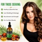 Batana Oil Hair Growth Serum -Traditional Honduran Formula for Thinner Hair, Thicker & Fuller Looking – Intensive Scalp & Root Nourishment – Non-Greasy-Enhances Thickness for Men & Women-60ml - Image 6