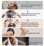 Biotin Hair Growth Shampoo for Men: Natural Thickening Shampoo with Tea Tree Oil Ginseng Mint for Hair Loss and Thinning Hair - 2 Packs - Image 5