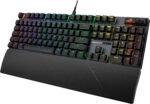ASUS ROG Strix Scope II X Wired USB Mechanical Gaming Keyboard – 100% Full-Size, Hot Swappable Pre-lubed ROG NX Snow V2 Linear Switches, PBT Keycaps, RGB, PC/Mac Support - Black - Image 7