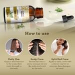 GuruNanda Rosemary Mint for Hair Growth with Keratin & Vitamin E Oil - Encourages Scalp, Shine & Hair Strengthening- 100% Natural, Cruelty-Free, 2oz - Image 4