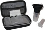 Powdered Supplement Case (Gray) - Portable Protein Powder Supplement Container - BPA Free