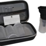 Powdered Supplement Case (Gray) - Portable Protein Powder Supplement Container - BPA Free