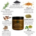 Rosemary Hair Growth Crème – Strengthens Roots, Reduces Shedding, Deeply Moisturizes & Nourishes Scalp – Vegan, Natural Hair Growth Treatment – 6 oz - Image 3