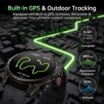 SOUYIE GPS Smart Watch for Men, 1.43" AMOLED Display Rugged Fitness Tracker - Image 2