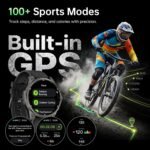 SOUYIE GPS Smart Watch for Men, 1.43" AMOLED Display Rugged Fitness Tracker - Image 5