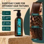 Moroccan Argan Hair Oil 100ml, Frizz Control & Heat Protectant for All Hair - Image 9