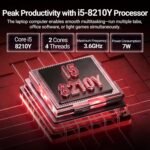 2026 Laptop, 16’’ Laptop Computer with Core i5-8210Y Processor (Up to 3.6GHz) 16GB RAM 512GB SSD, UHD Graphics, FHD 1920*1200, WiFi 5, BT 5.0, 180°Open Lap Top, Win 11 Pro, Backlit Keyboard - Image 3