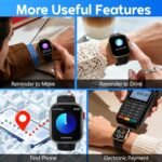 Smart Watch for Men & Women, 1.88" HD Screen, 120+ Sports Modes Black - Image 7