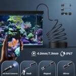 Endoscope Camera with Light,1920P HD Borescope Tools(16.4ft Dual-Lens) - Image 4