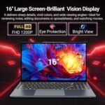 2026 Laptop, 16’’ Laptop Computer with Core i5-8210Y Processor (Up to 3.6GHz) 16GB RAM 512GB SSD, UHD Graphics, FHD 1920*1200, WiFi 5, BT 5.0, 180°Open Lap Top, Win 11 Pro, Backlit Keyboard - Image 2