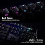 ASUS ROG Strix Scope II X Wired USB Mechanical Gaming Keyboard – 100% Full-Size, Hot Swappable Pre-lubed ROG NX Snow V2 Linear Switches, PBT Keycaps, RGB, PC/Mac Support - Black - Image 6