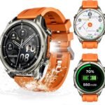 Anywise W1 Pro Mens Smart Watch, 5ATM Dual-Band GPS Offline Maps