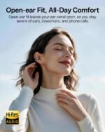 Clip On Earbuds Wireless Bluetooth 6.0, Over Ear Earbuds with Hooks, 60H Playtime IPX7 Waterproof Earphones with Dual Mics, Ultra-Comfort Sports Earbuds for Running Gym Cycling Workout - Image 2