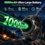 Military Smart Watches for Men (Answer/Make Call), 50+ Day Battery,1.53" HD - Image 3