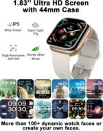 Smart Watch Built-in Alexa, Answer & Make Calls, 1.83" Fitness Watch IP68 Waterproof, Heart Rate, Sleep & Stress Monitor, Step Counter Smartwatch for Women Men, Compatible with Android iOS - Image 7