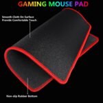 RGB Gaming Keyboard and Colorful Mouse Combo,USB Wired LED Backlight,Letter Glow,Mechanical Feeling for Laptop PC Computer Game and Work - Image 7