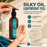 Moroccan Argan Hair Oil 100ml, Frizz Control & Heat Protectant for All Hair - Image 5