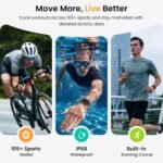 Fitpolo Smart Watches for Men Android & iPhone, Alexa Built-in [1.8" HD Screen] IP68 Waterproof Fitness Watch with Bluetooth Call (Answer/Make), Heart Rate/Sleep/SpO2 Monitor, 105+ Sports Tracker - Image 6