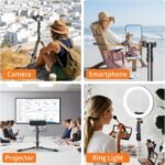 XXZU 75" Camera Tripod,Aluminum Tripod for Camera Phone/Monopod with Remote - Image 9